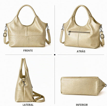 KOGTLA Bolsos de cuero vegano para mujer con correa de bandolera de...
