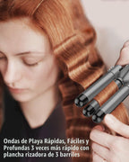 Waver - Varita rizadora BESTOPE PRO 5 en 1 con 3 barriles para muje...