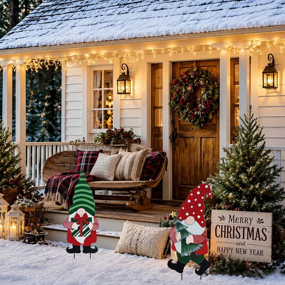 YEAHOME Decoraciones Navideñas para Exteriores para el Hogar, Estac...