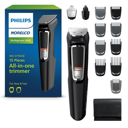 Norelco Philips Multigroom 3000 Series, recortadora todo en uno, re...