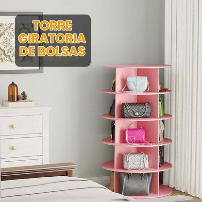 SpaceAid Zapatero Giratorio de 5 Niveles Torre, Exhibidor de Zapato...