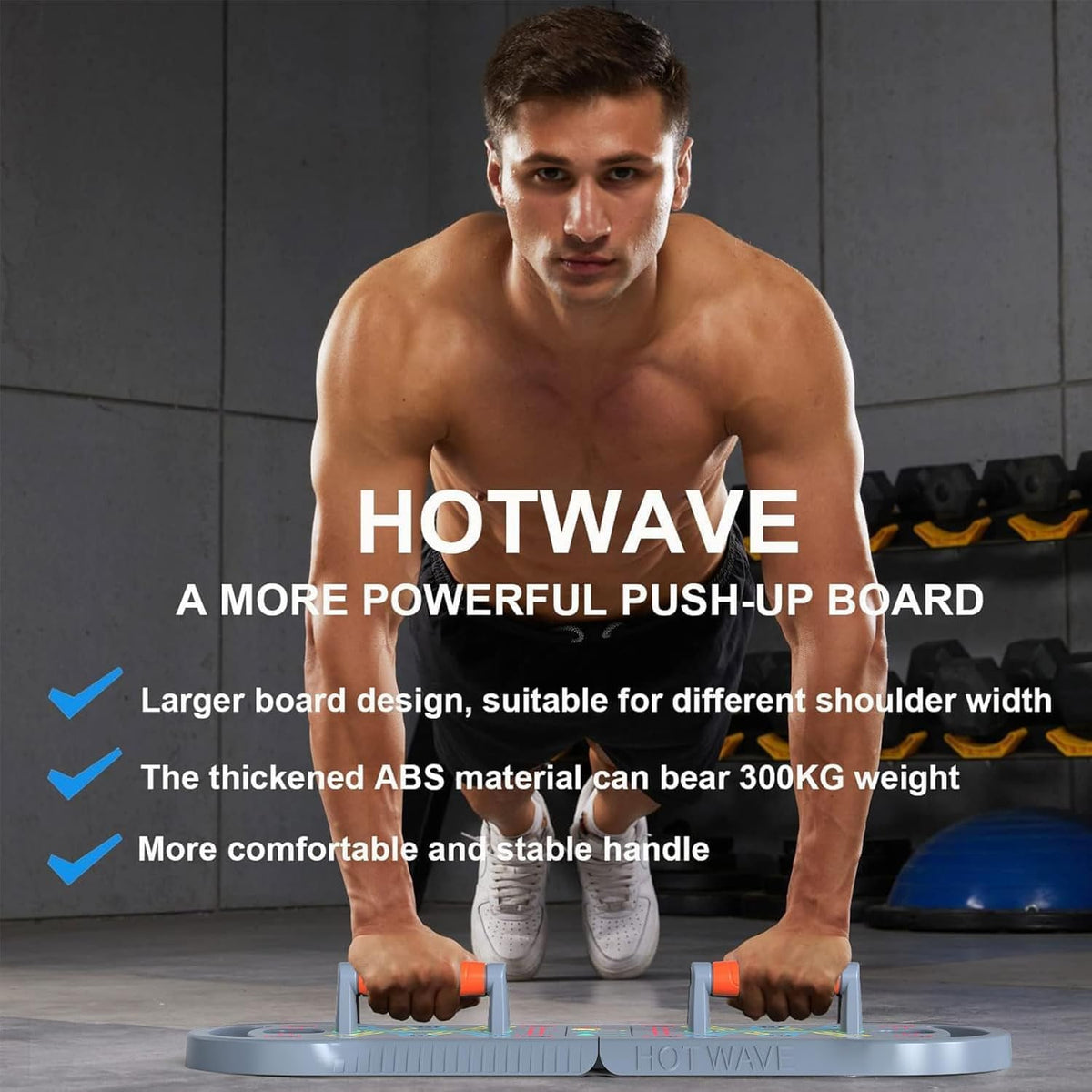 Tabla de flexiones HOTWAVE, tabla de flexiones portátil, barra de f...
