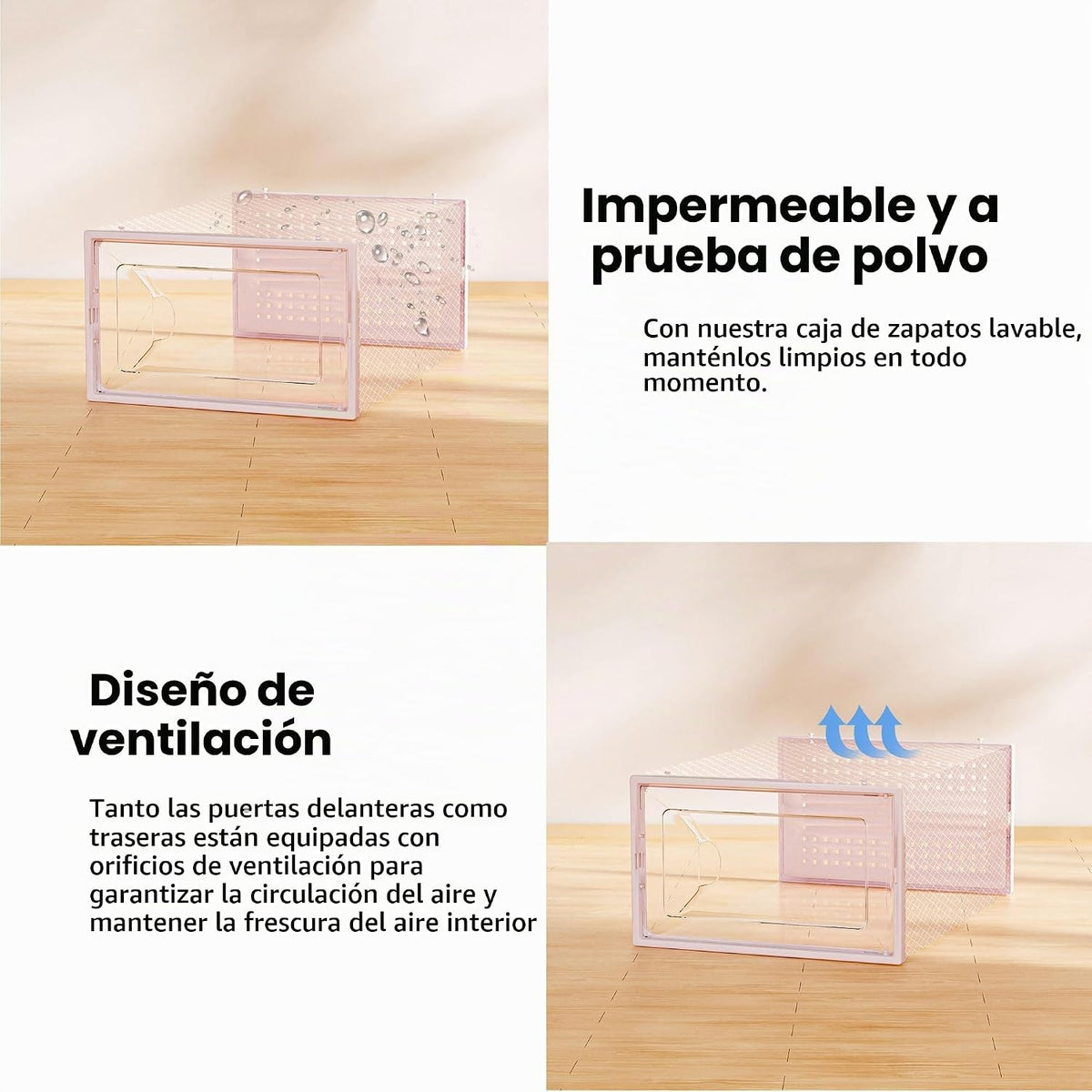 Foluck Caja de almacenamiento de zapatos, paquete de 15 organizador...