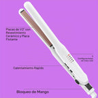Conair - Plancha de cerámica doble de 1\/2 pulgada | Plancha plana...