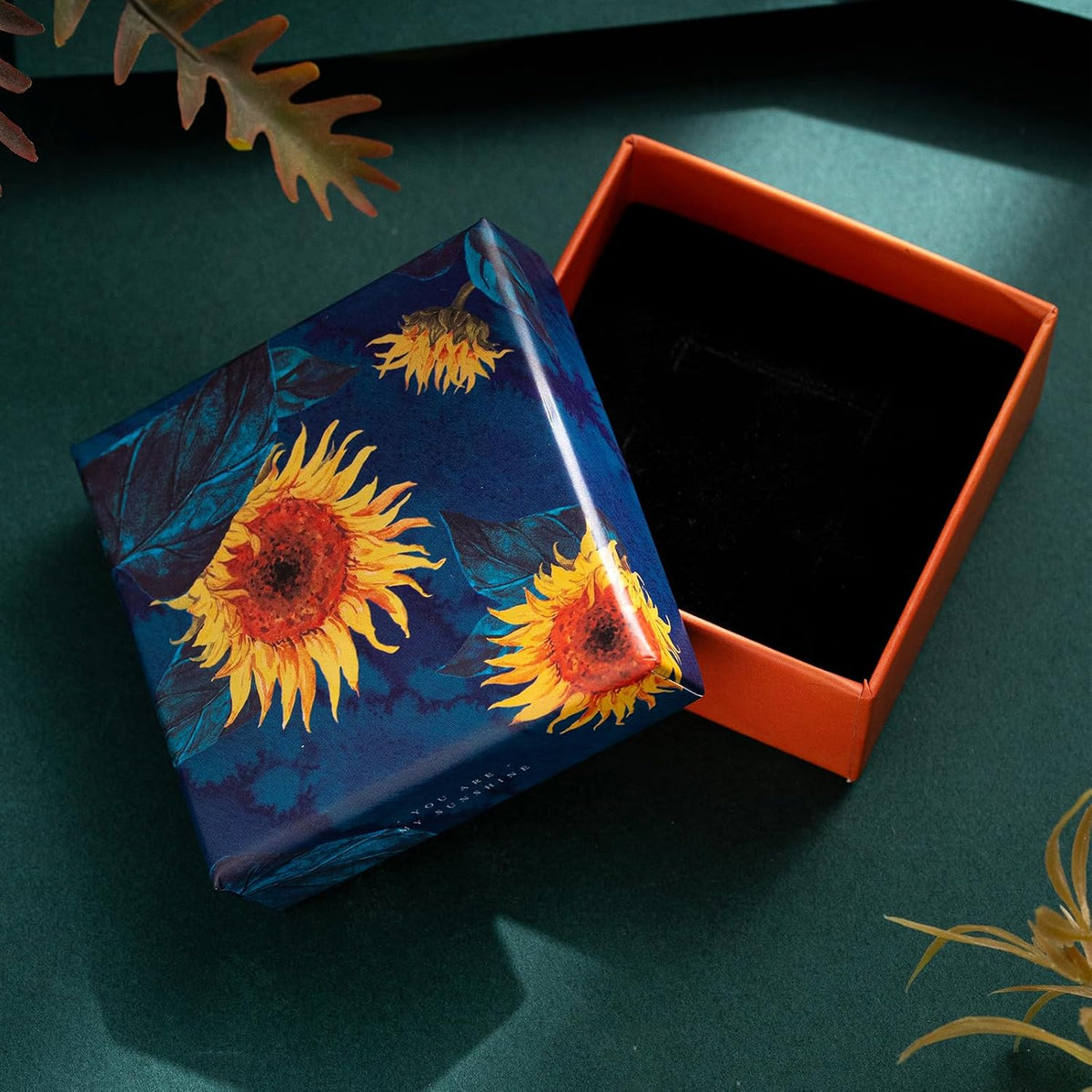 Hefestus Aretes de Flores Prensadas Reales para Mujeres, Diseño Col...