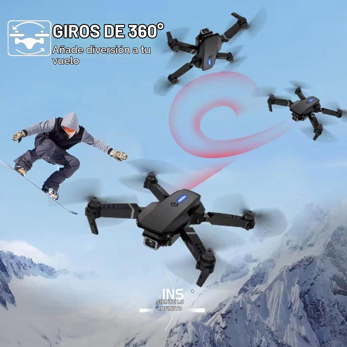 Mini dron con cámara para adultos \u2013 Regalo de juguete de Navid...