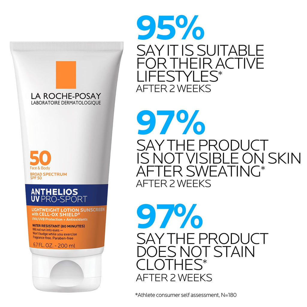 La Roche-Posay Anthelios UV Pro-Sport SPF Face &amp; Body Sunscreen...