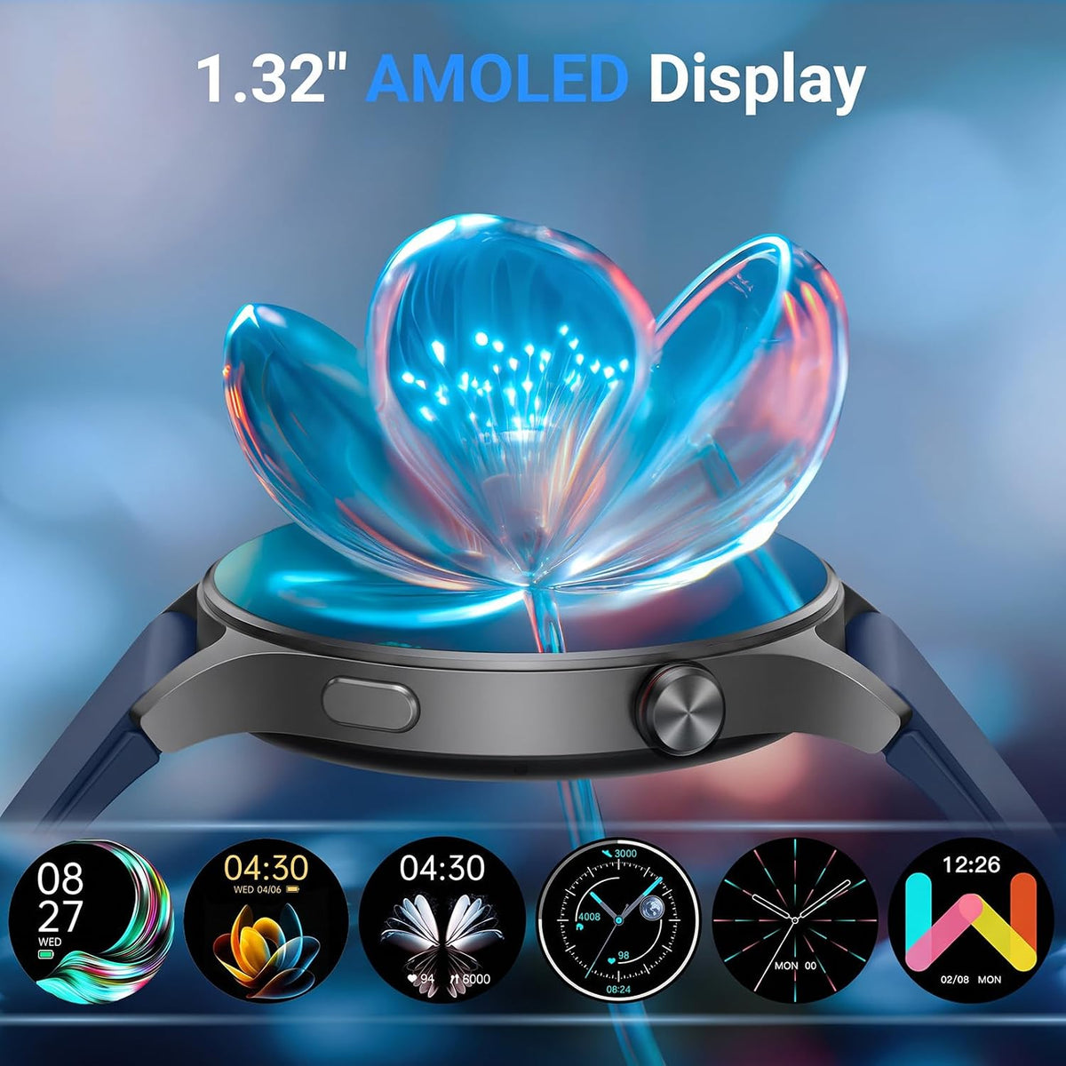 Fitpolo Reloj inteligente para hombres y mujeres, rastreador de act...