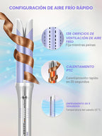 SHEGLAM One Touch Airflow Styler Pro - Tecnología de aire frío 3.0...