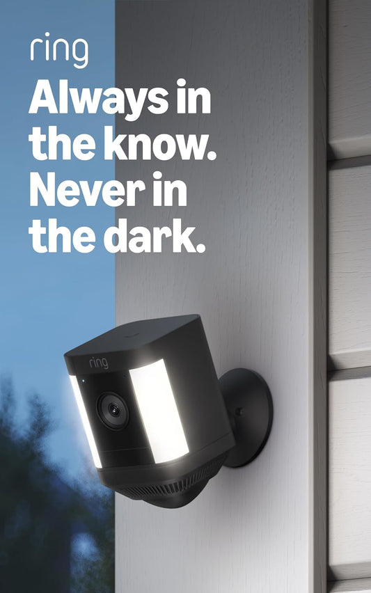 Ring Spotlight Cam Plus (Solar) | Comunicación bidireccional, visió...