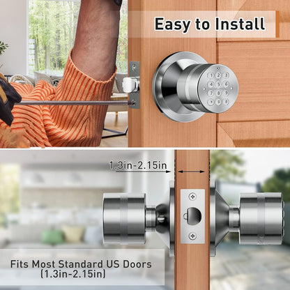 Signstek cerradura electrónica y digital para puerta de seguridad,...