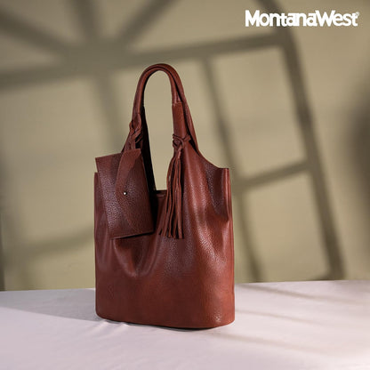 Montana West Bolsos estilo hobo holgados para mujer, bolsos de homb...