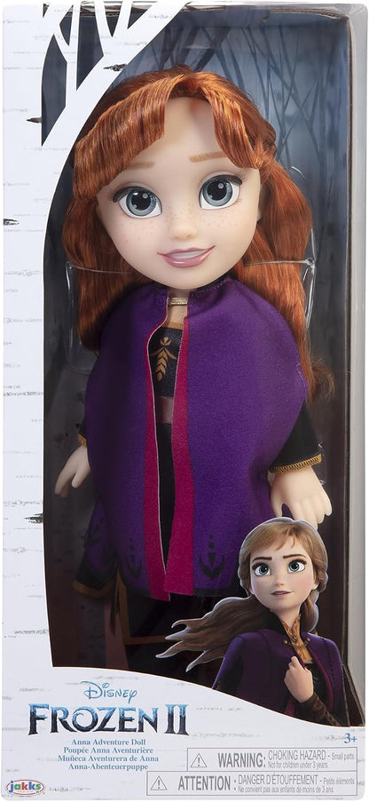 Disney Frozen 2 Muñeca de viaje Anna, 14 pulgadas de alto