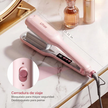 Ufree Engarzador de cabello para mujer, rizador de cabello ondulado...