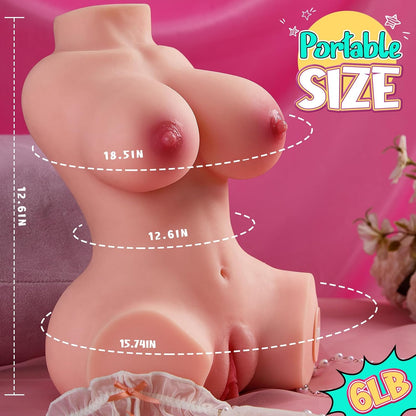 GOYHA Muñeca Sexual Vibrante para Masturbadores Masculinos con Teta...