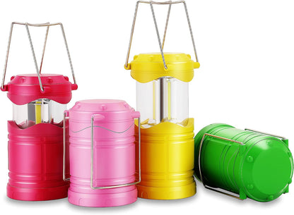 Lichamp Linterna LED de camping, paquete de 4 linternas alimentadas...