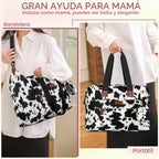 Pritent Bolsa de pañales \u2013 Bolsa de bebé con funda para chupet...