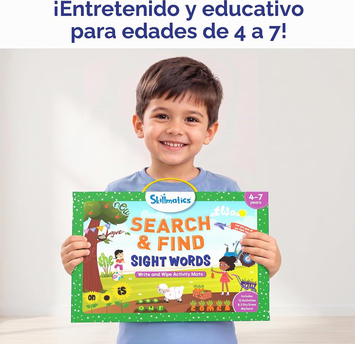 Skillmatics Busca y encuentra \u2013 Palabras a la vista, alfombril...