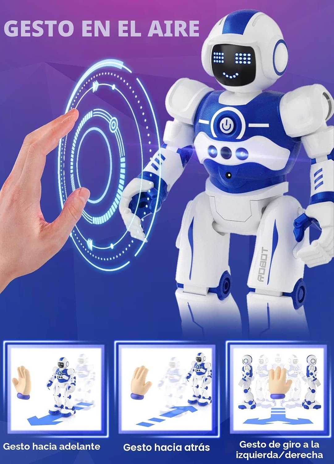 EduCuties Juguetes robóticos para niños, robots recargables a dista...
