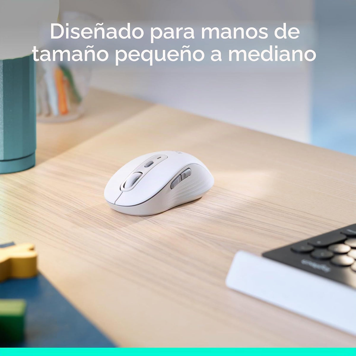 Ratón inalámbrico Logitech Signature M650 de tamaño pequeño a media...