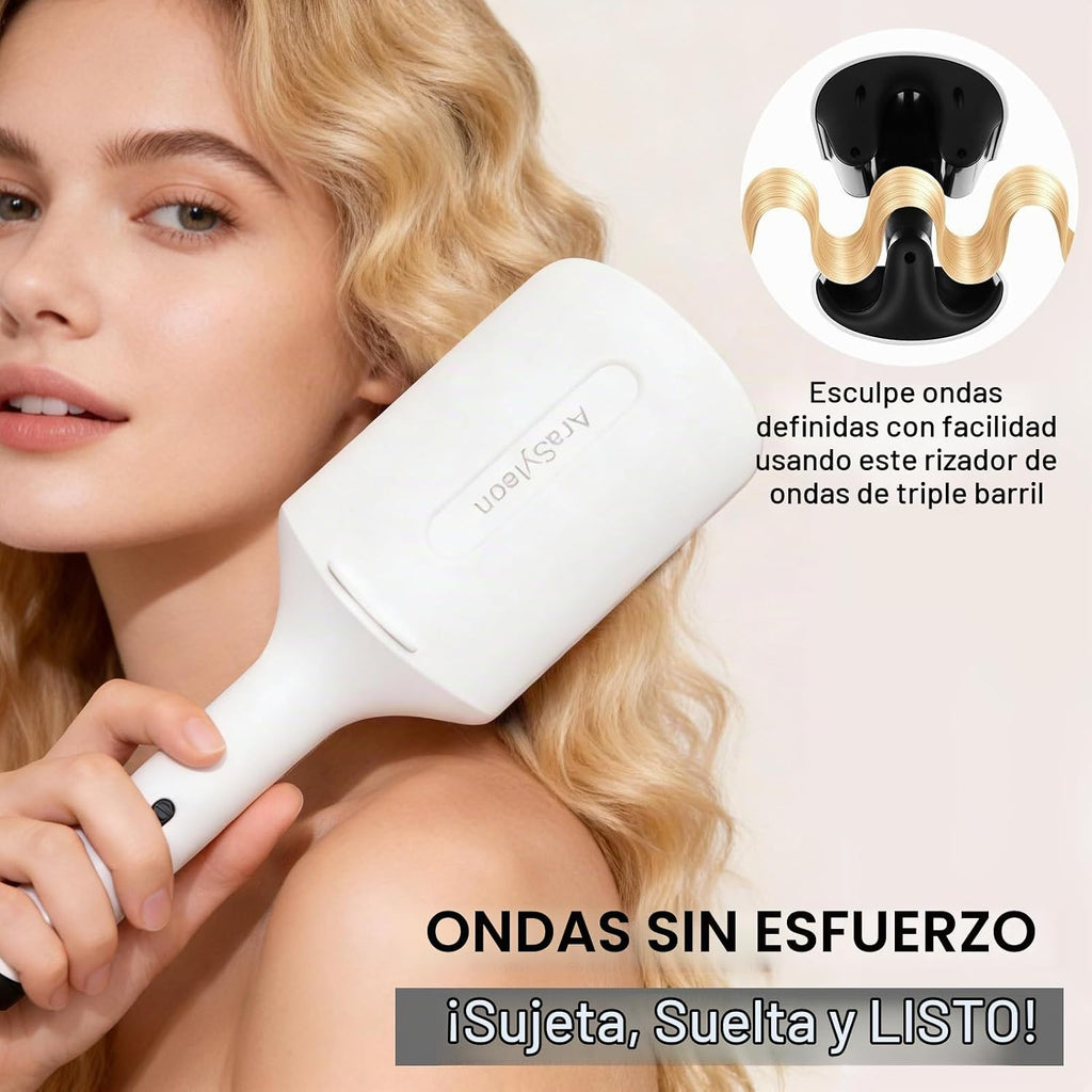 AraSyleon Engarzadora Herramienta para el cabello Ondulador de pelo...
