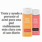 Neutrogena Body Clear Gel de baño para acné, 3 x 8.5 fl oz | 2% de...