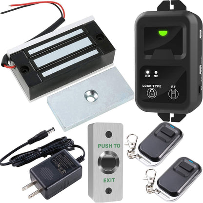 UHPPOTE Cerradura de puerta magnética eléctrica de 130 libras con s...