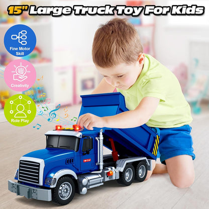 Bstoyder Juguetes para niños de 3, 4, 5, 6, 7, 8 años, camión volqu...