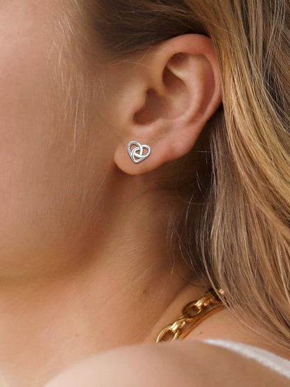 ChicSilver Pendientes celtas para mujer de plata de ley hipoalergén...