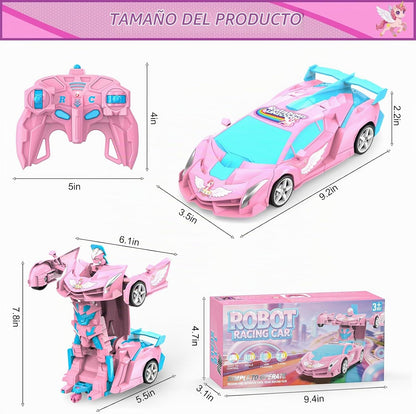 BLUEJAY Unicorn Transform RC Cars para niñas de 3 a 12, 2.4 GHz con...