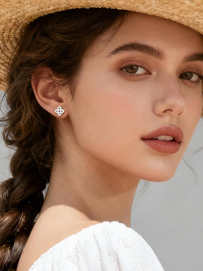 ChicSilver Pendientes celtas para mujer de plata de ley hipoalergén...