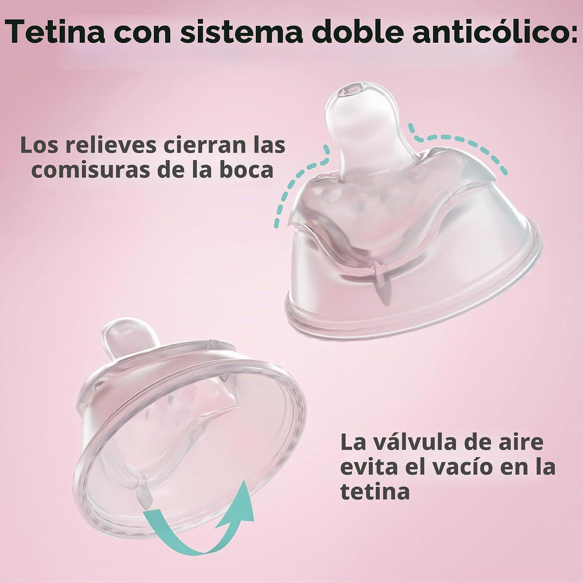 Herobility Biberones anticólicos de 5 fl oz\/4.7 fl oz, paquete de...