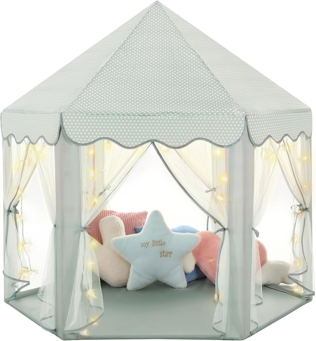 Monobeach - Tienda de princesa para niñas, castillo grande de celad...