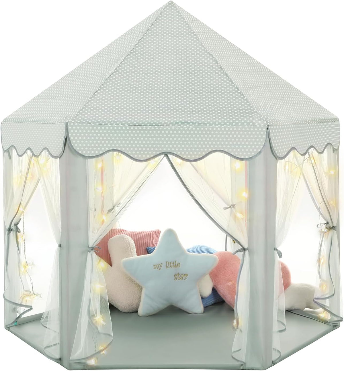 Monobeach - Tienda de princesa para niñas, castillo grande de celad...