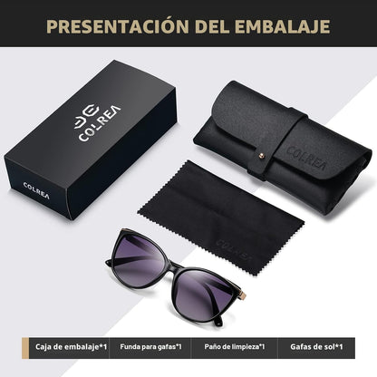 Colrea Gafas de Sol Modernas con Forma de Ojo de Gato para Mujer, E...