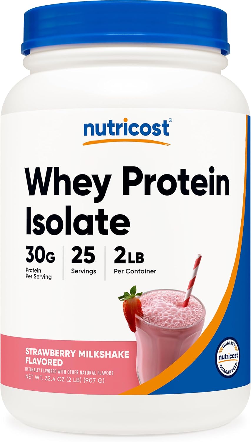 Nutricost - Proteína aislada de suero de leche, sabor batido de fre...