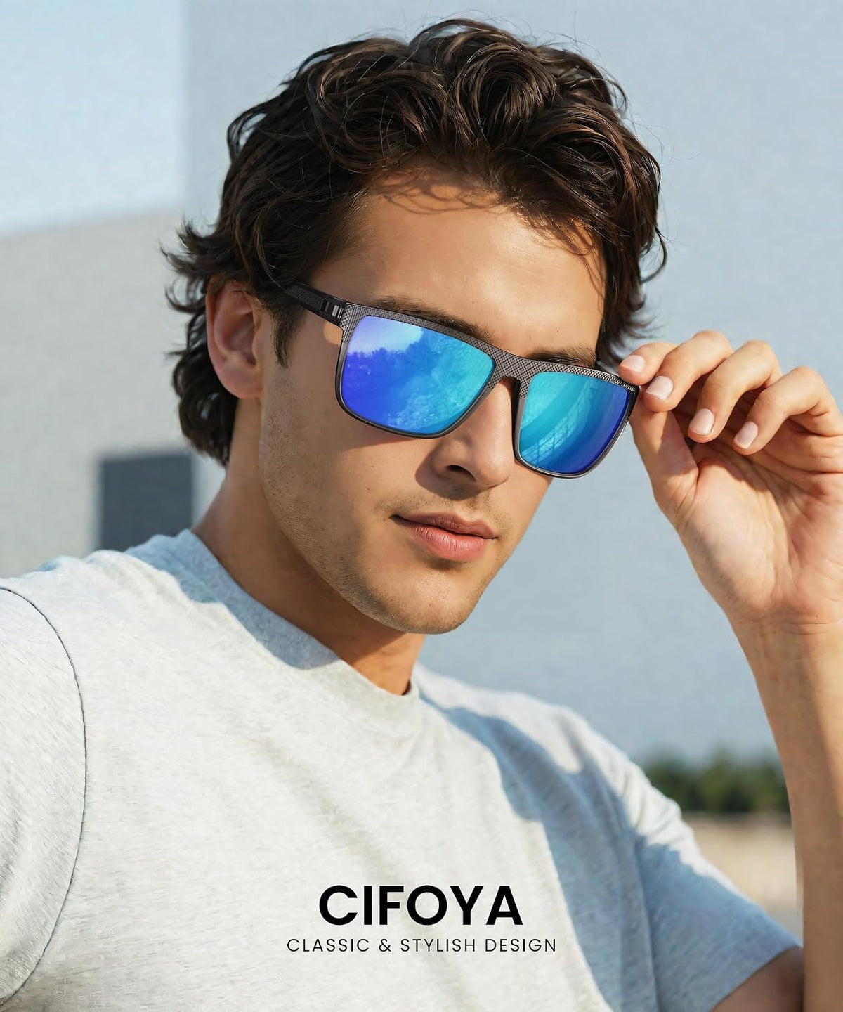 CIFOYA Gafas de sol polarizadas para hombre - Gafas de sol clásicas...