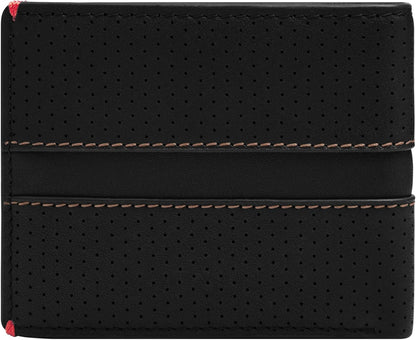 Fossil Billetera plegable para hombre, Sport Tourer negro, talla única