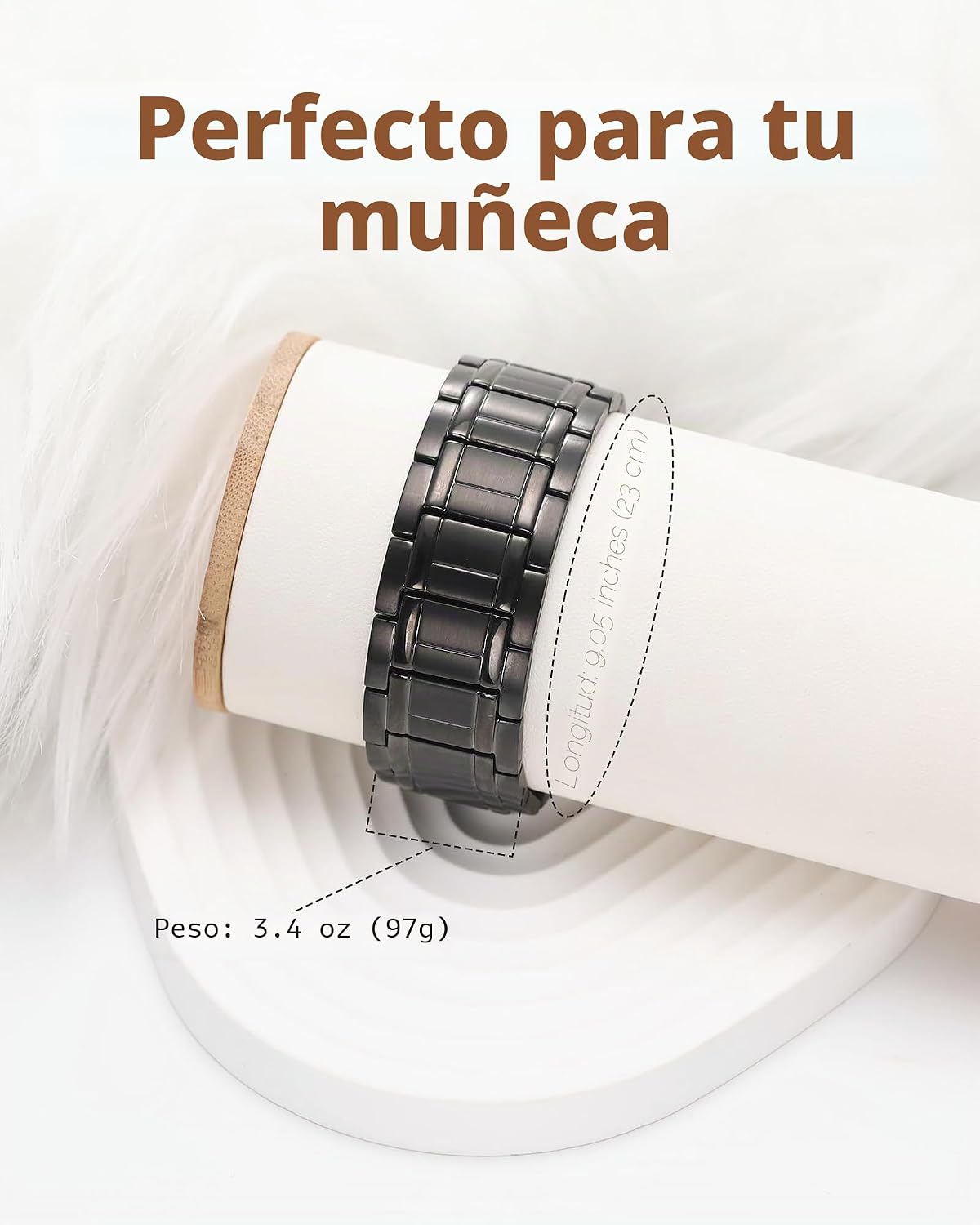 Pulsera de cobre para hombre Feraco, 3 veces más fuerte, pulseras m...