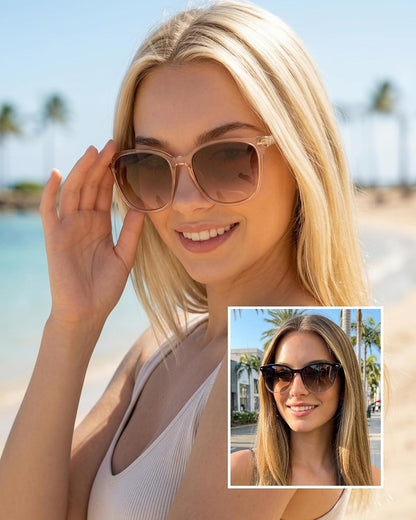 FIMILU 2 paquetes de gafas de sol para mujer, lentes polarizadas co...
