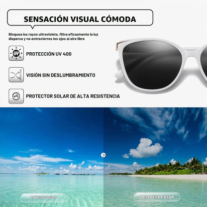 Colrea Gafas de Sol Modernas con Forma de Ojo de Gato para Mujer, E...
