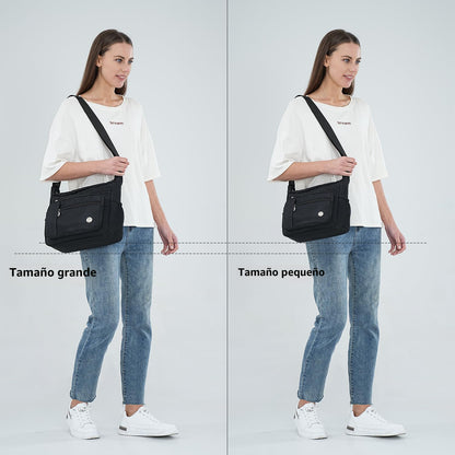 MINTEGRA Bolso de mano de hombro para mujer, espacioso bolso cruzad...