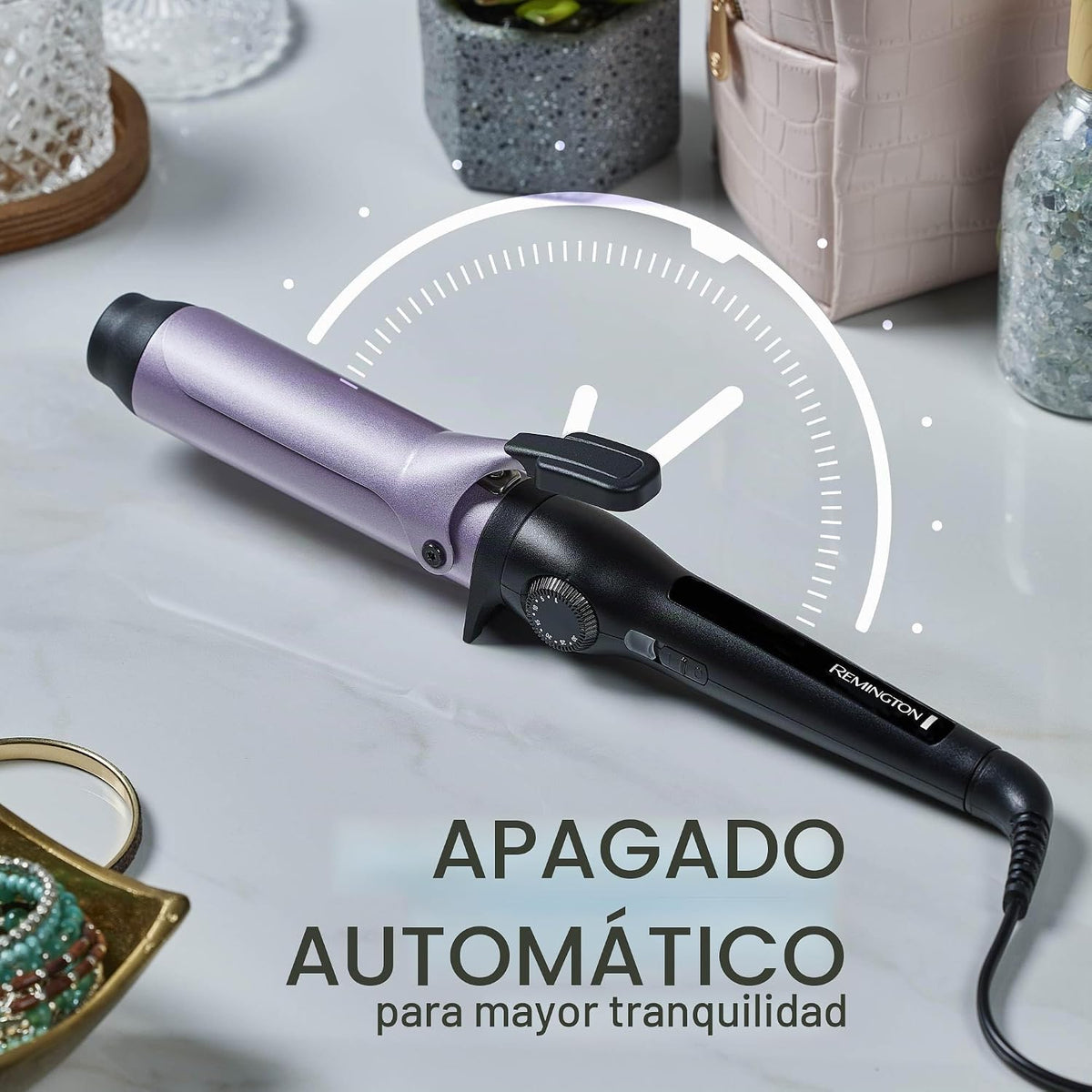 Remington Rizador con clip antiestático de 1.5 pulgadas con protecc...