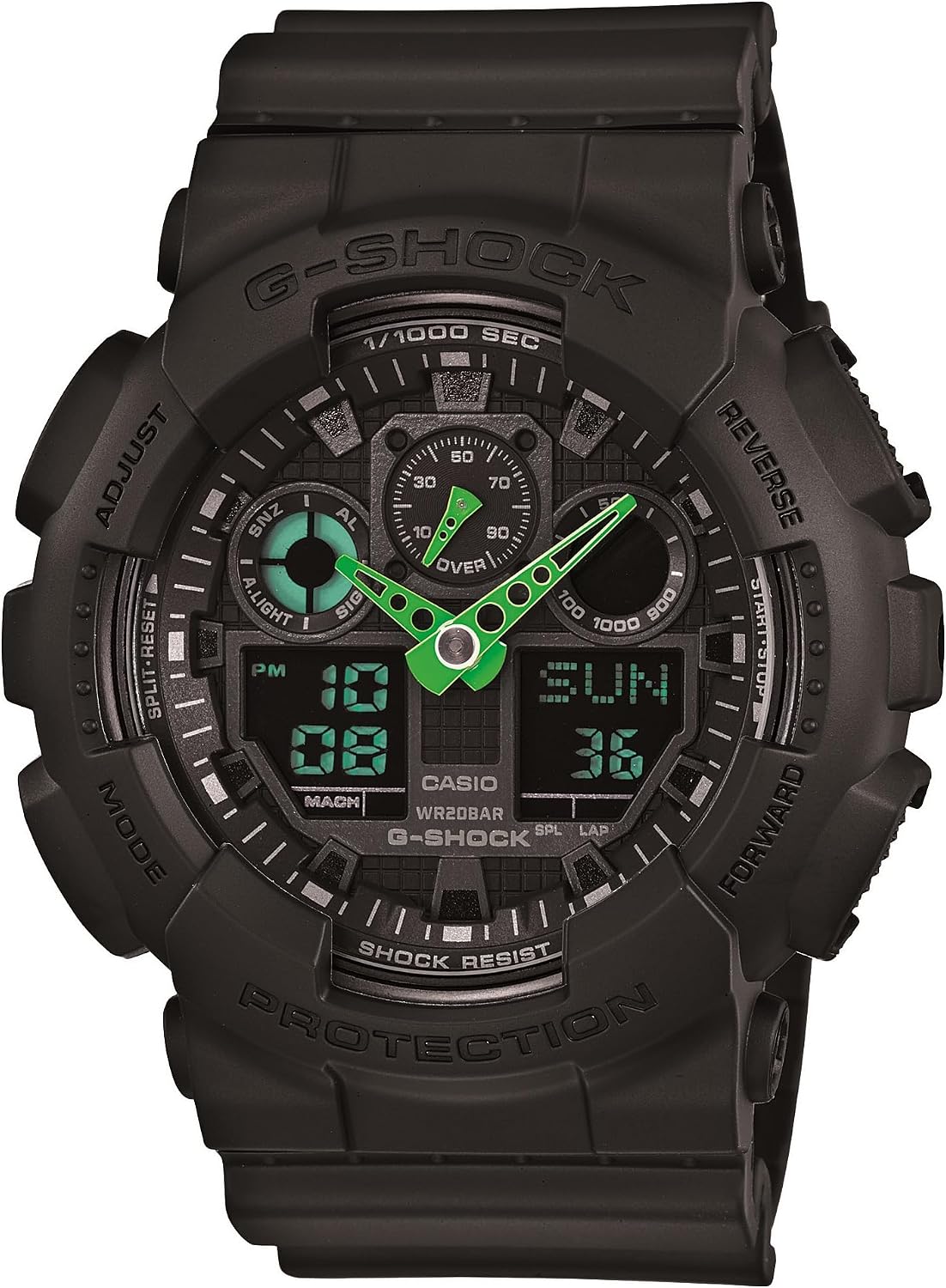 Casio GA-100 XL Series G-Shock Reloj de cuarzo 200M WR resistente a...