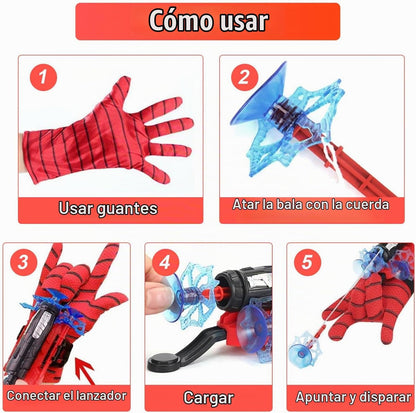 Paquete de 2 tiradores de telaraña, decoraciones de Halloween, recu...