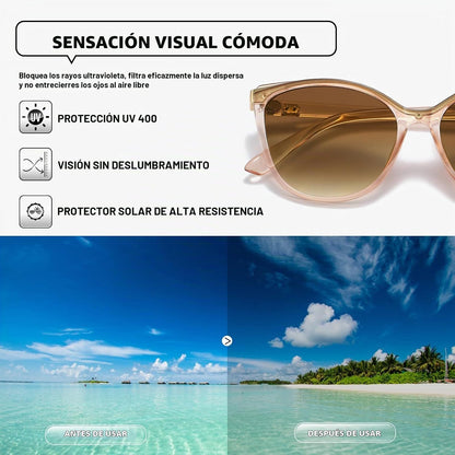 Colrea Gafas de Sol Modernas con Forma de Ojo de Gato para Mujer, E...