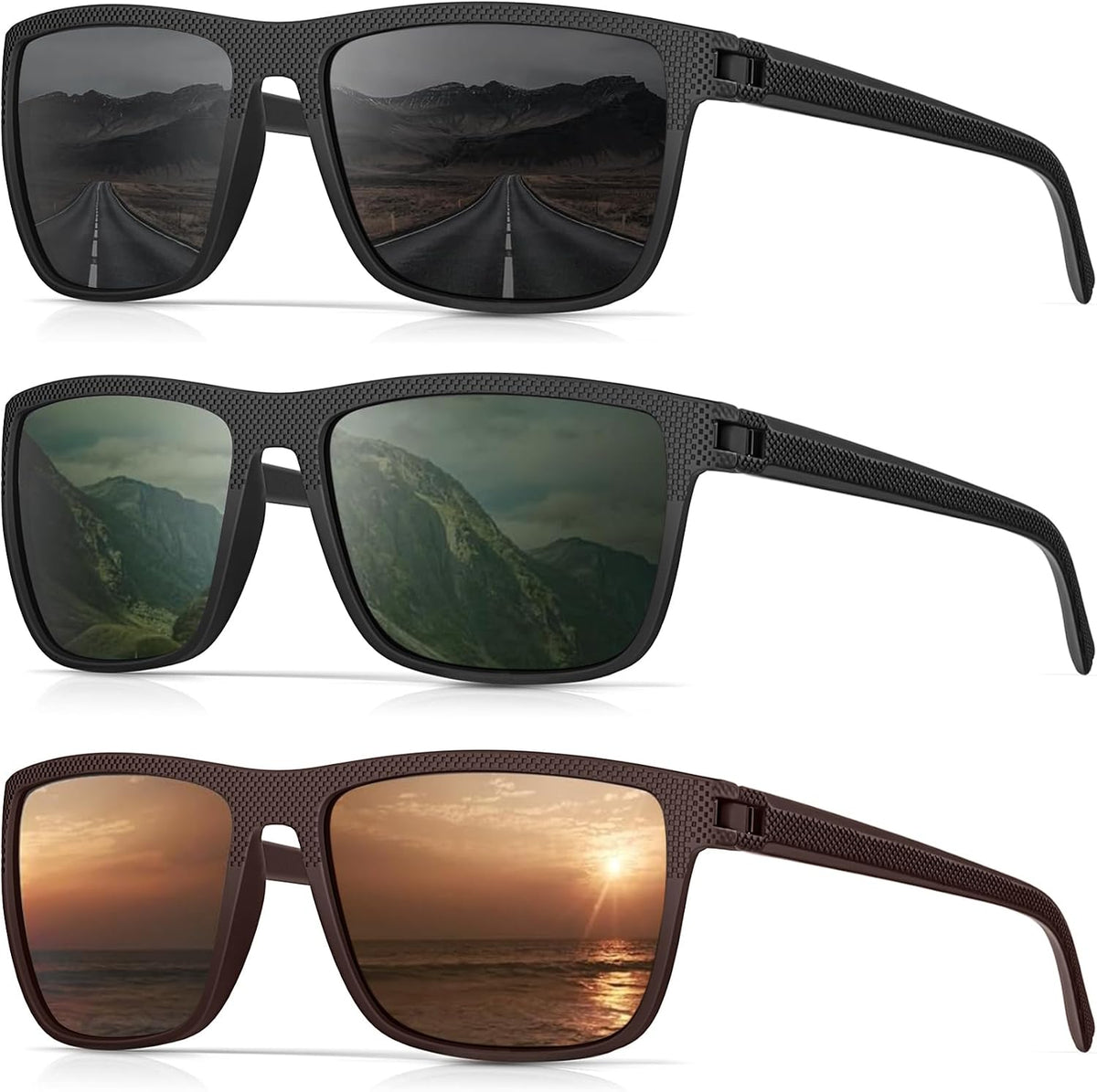 CIFOYA Gafas de sol polarizadas para hombre - Gafas de sol clásicas...