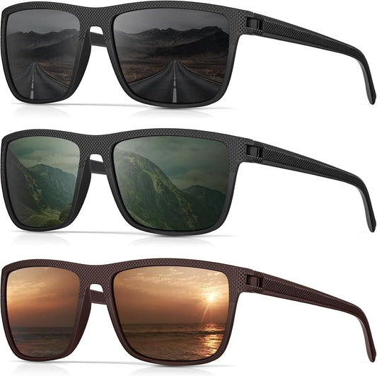 CIFOYA Gafas de sol polarizadas para hombre - Gafas de sol clásicas...