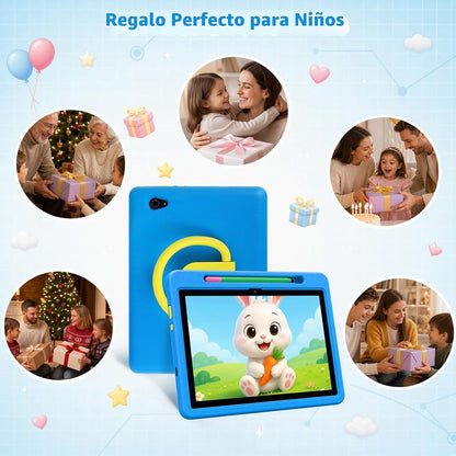 Tableta para niños Android 16 HD de 10 pulgadas con lápiz óptico y...