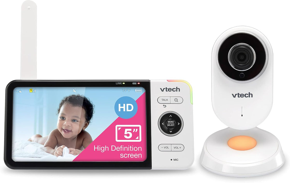 VTech VM818HD Monitor de bebé con video HD de 5 pulgadas y 720p | S...